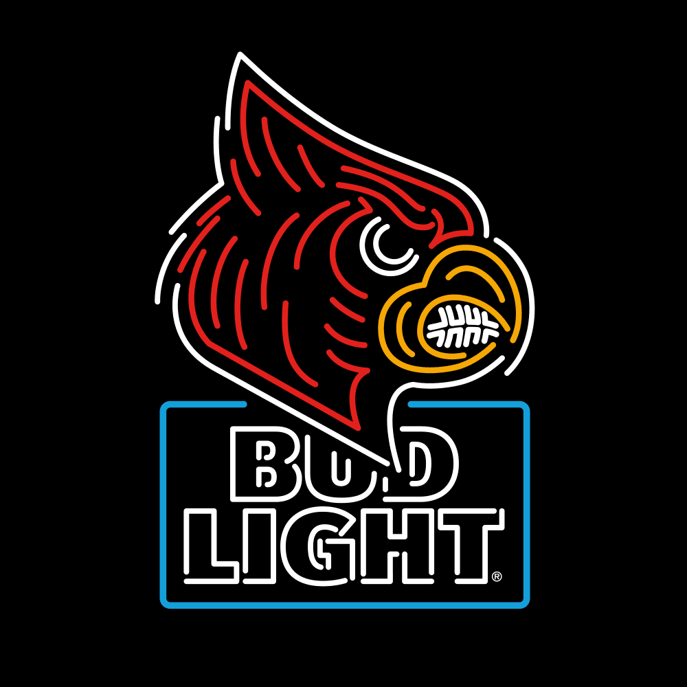 NEW University Bud Light Louisville Cardinals LED College Sign 🔥SHIPS  FAST🔥